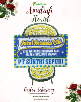 Papan Bunga Duka di Buniayu