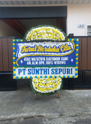 Papan Bunga Duka di Buniayu